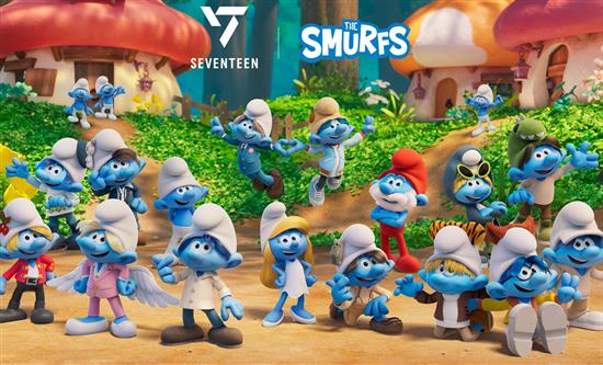 SEVENTEEN and The Smurfs Unite for Special God of Music Crossover Project